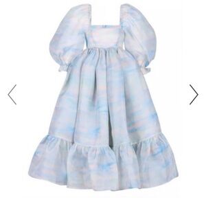 Selkie The Renoir Sky French Puff Dress